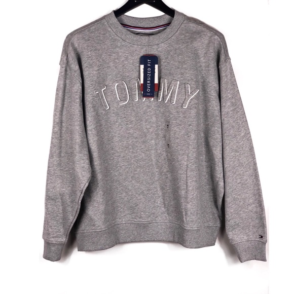 tommy jeans oversized logo sweatshirt